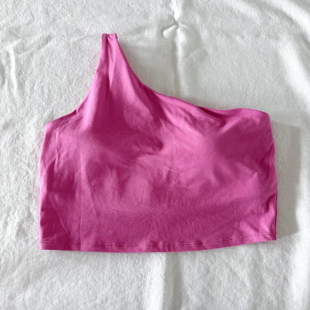 Old Navy Pink One Shoulder Sports Bra